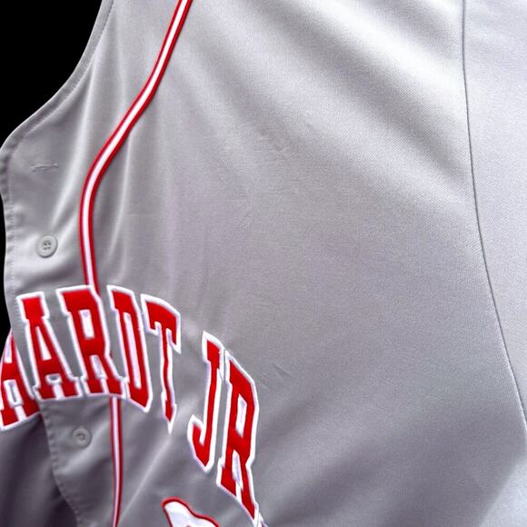 VTG Dale Earnhardt Jr Racing Jersey Mens Gray Red Embroidered Sz 3XL NASCAR - Picture 11 of 12